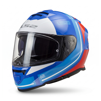 LS2 FF800 Storm II Slant Helmet - Gloss Blue Red