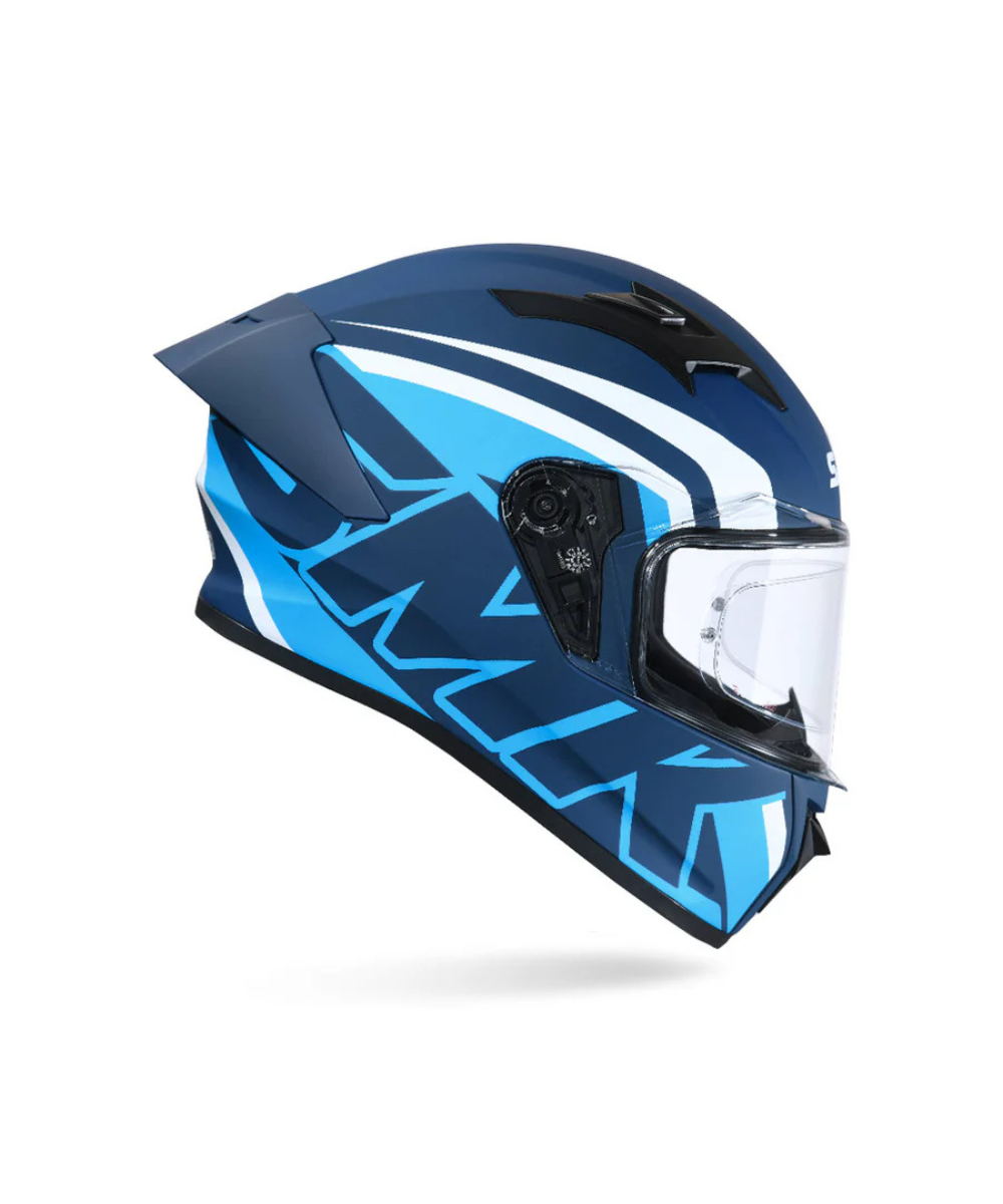SMK Stellar Stage MA551 Blue White Helmet