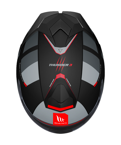 MT Thunder 3 SV Pro Arual B1 Helmet - Gloss Grey Black Pink