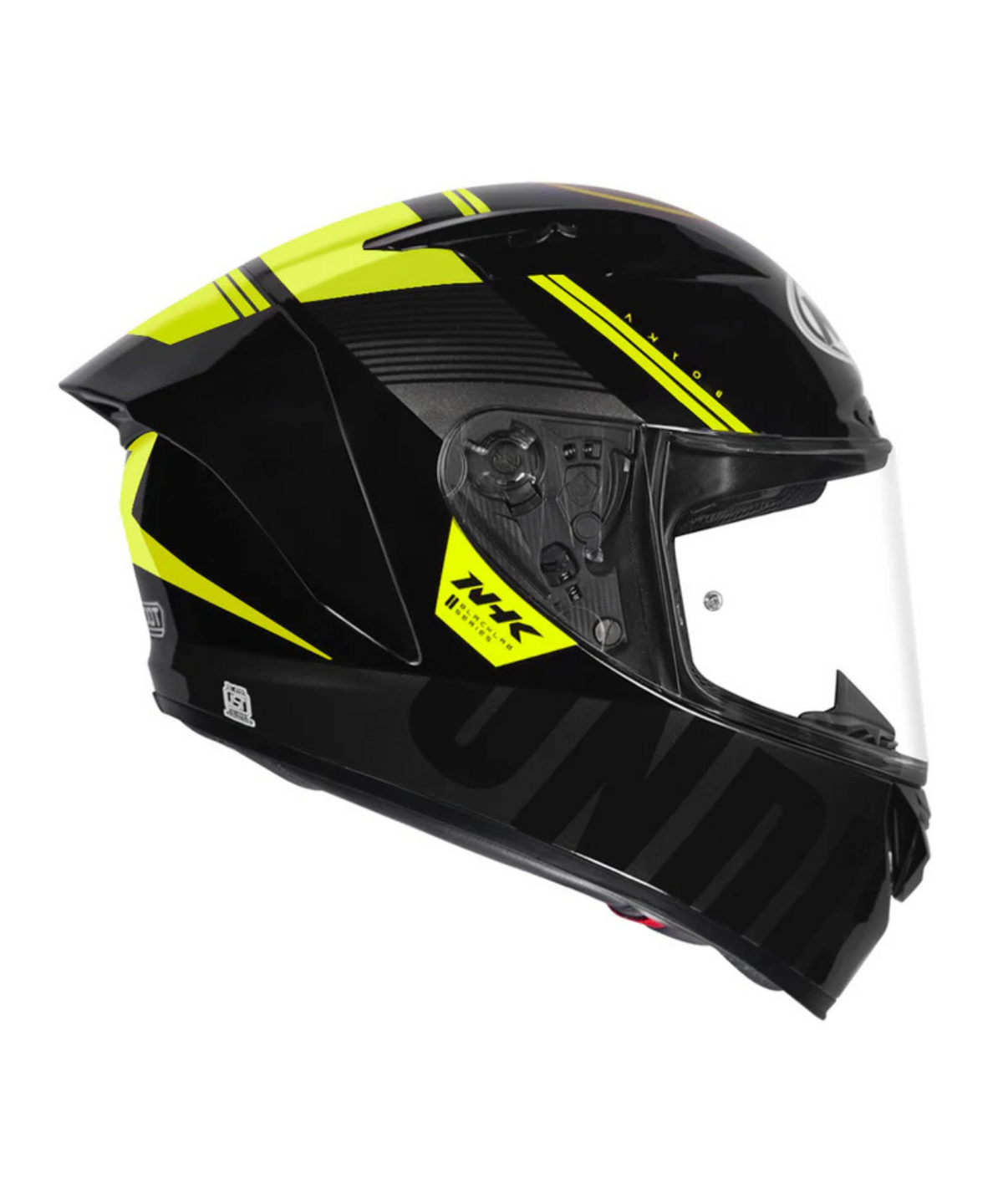 NHK GP R Tech Street Undisputed Helmet - Black Yellow - NHK