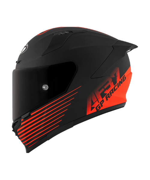 KYT Striker AF37 Livery Helmet - Matt Black Red