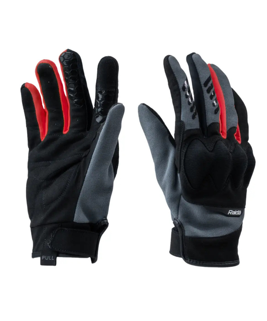Raida Trailcraft Off Road Riding Gloves - Black Red