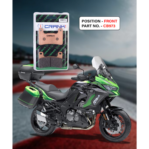 Crank1 Fully Sintered H2 Series Brake Pads for Kawasaki Versys 1000