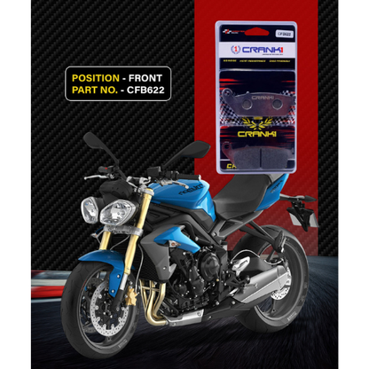 Crank1 Carbon Brake Pads for Triumph Street Triple 675 (2013-2016)