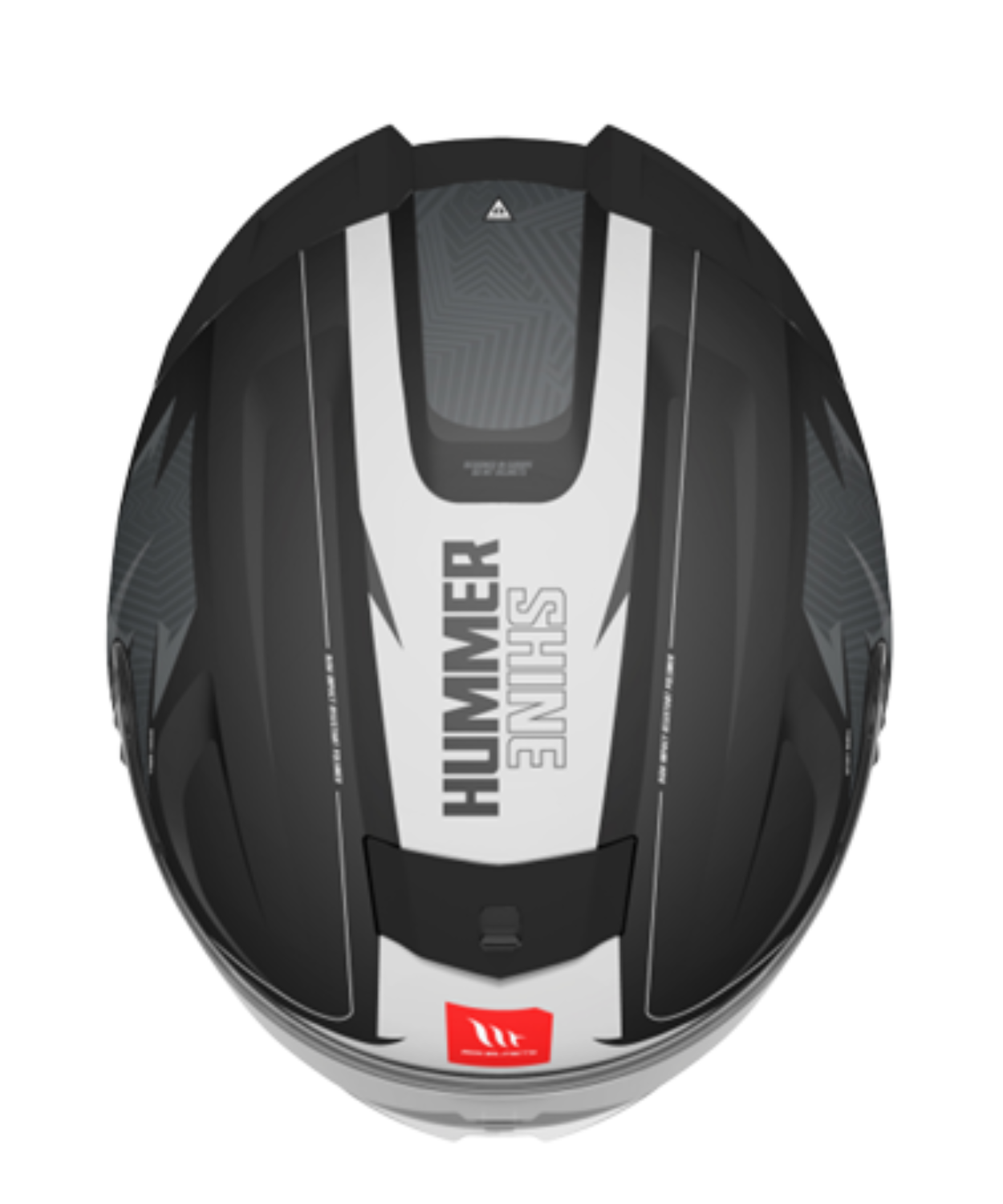 MT Hummer B Shine B0 Helmet - Gloss Black Grey