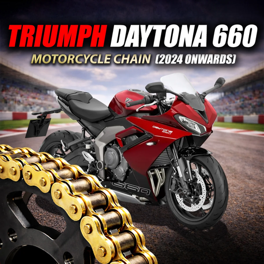 Crank1 Triumph Daytona 660 (2024 Onwards) 520 Pitch ZVM-X 120L Chain - Gold