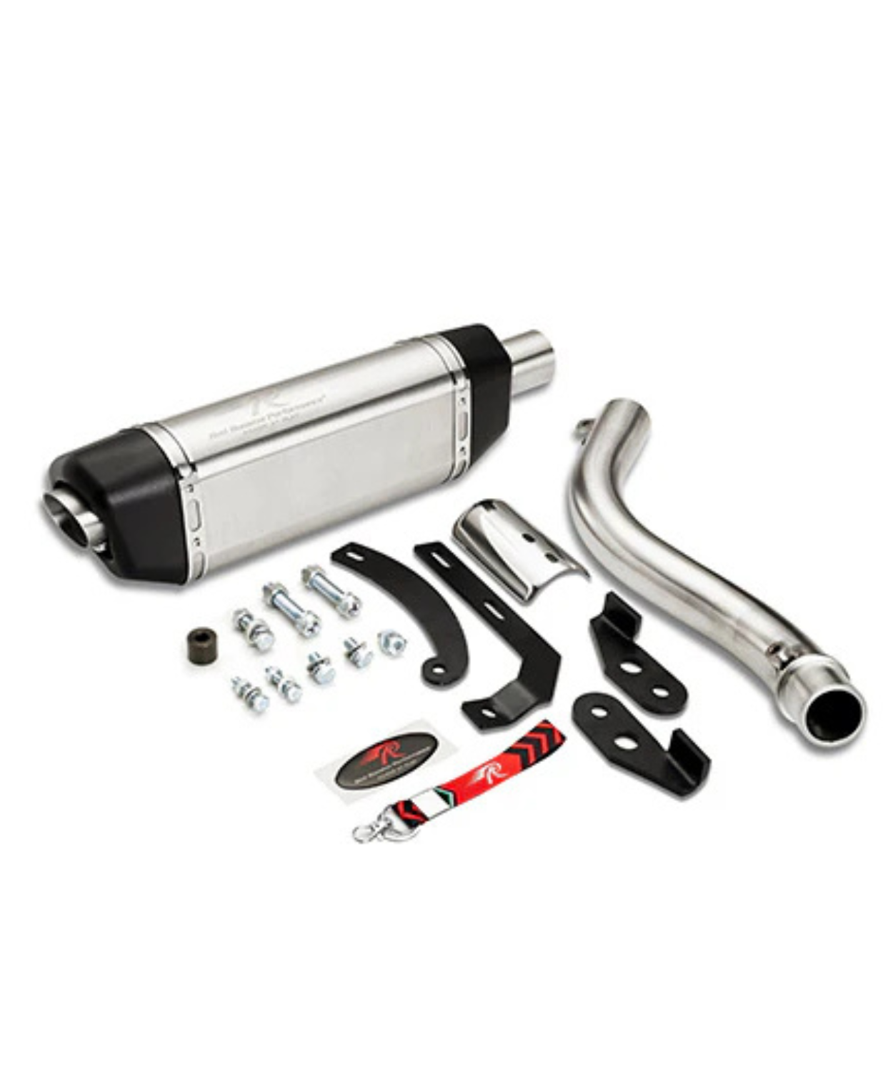 Red Rooster Performance Vertex Pro Exhaust for RE Himalayan 450 - Silver Polish