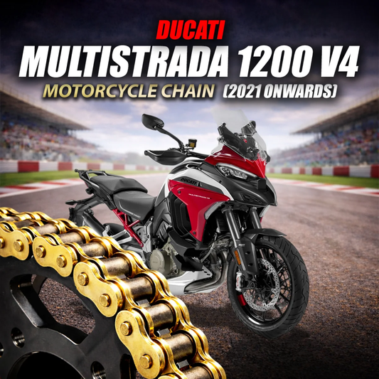 Crank1 Ducati Multistrada 1200 V4 (2021 Onwards) 525 Pitch ZVM-X 124L Chain - Gold
