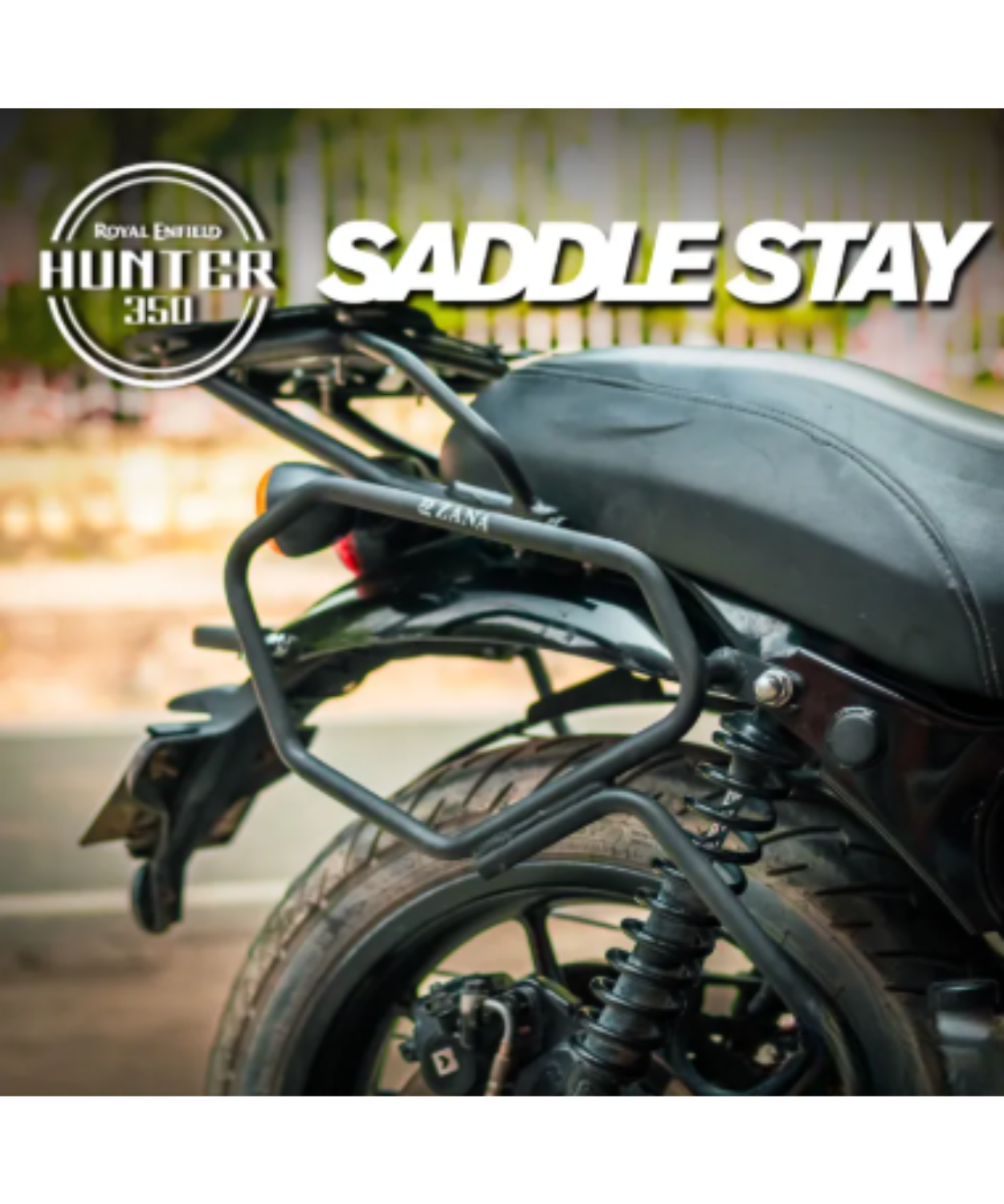Zana Drake Saddle Stay for Royal Enfield Hunter 350 - Black - ZI-8569