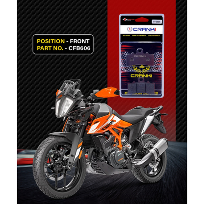Crank1 Carbon Brake Pads for KTM Adventure 390 (2020 Onwards)