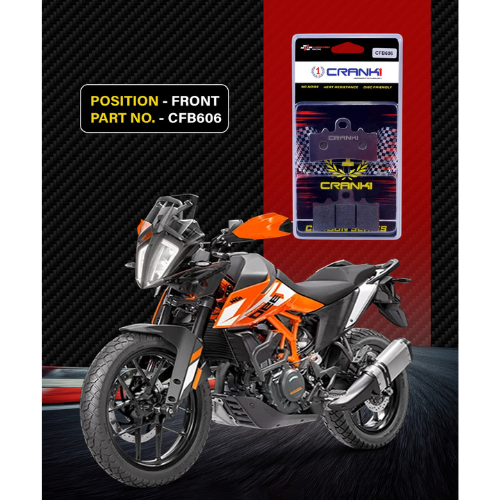 Crank1 Carbon Brake Pads for KTM Adventure 390 (2020 Onwards)