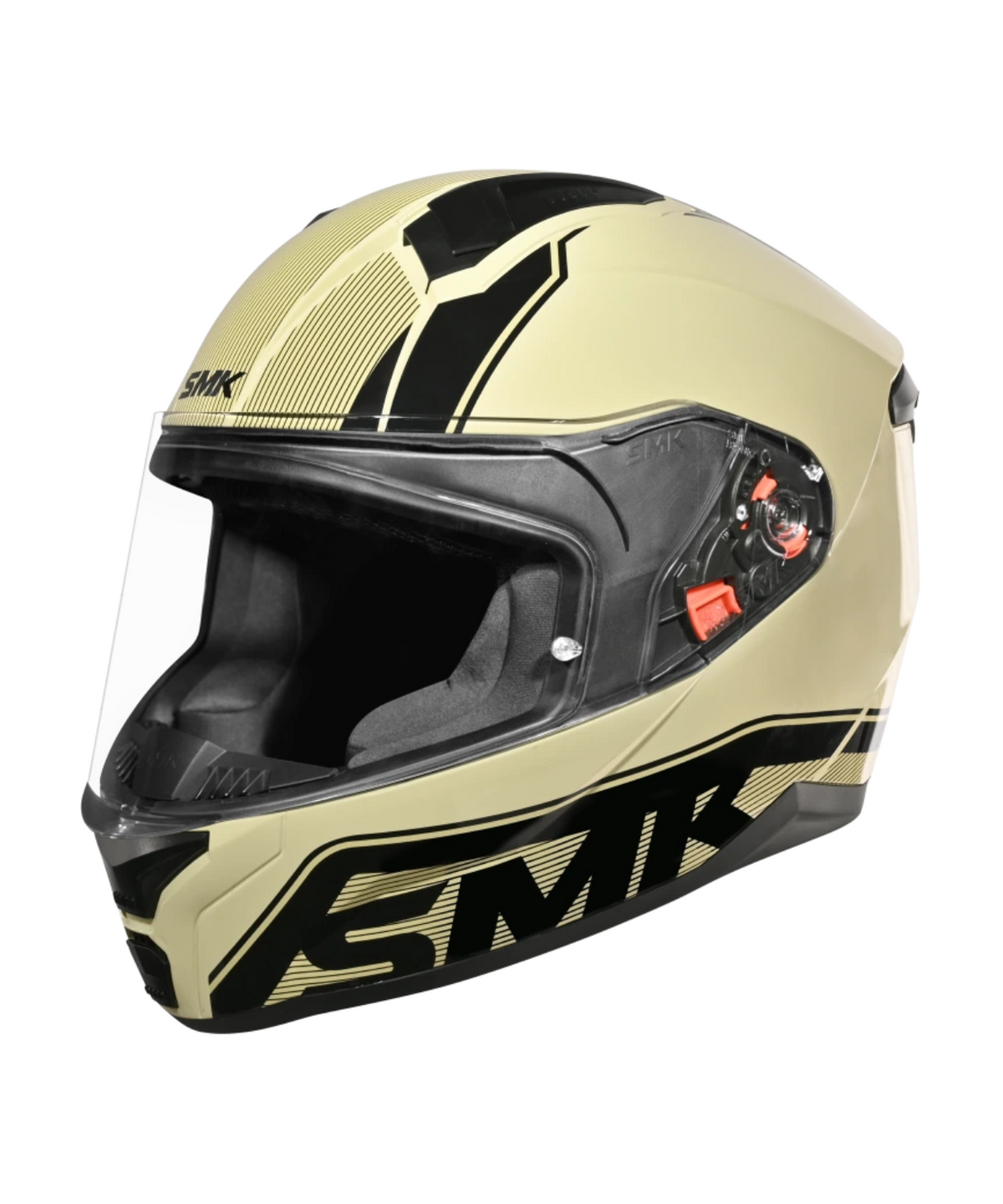 SMK Bionic Adult Aerix GL128 Helmet - Gloss Beige Black - SMK
