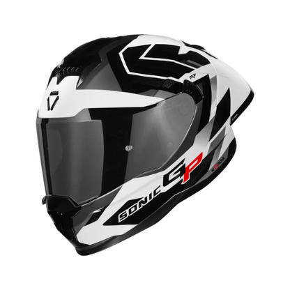 Korda Sonic GP Flash Helmet - White Black