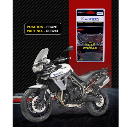 Crank1 Carbon Brake Pads for Triumph Tiger 800 XR & XRX (2015-2017)