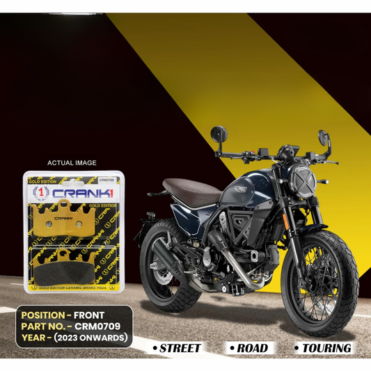 Crank1 Ceramic Brake Pads for Ducati Scrambler Nightshift 800 (2023 Onwards)