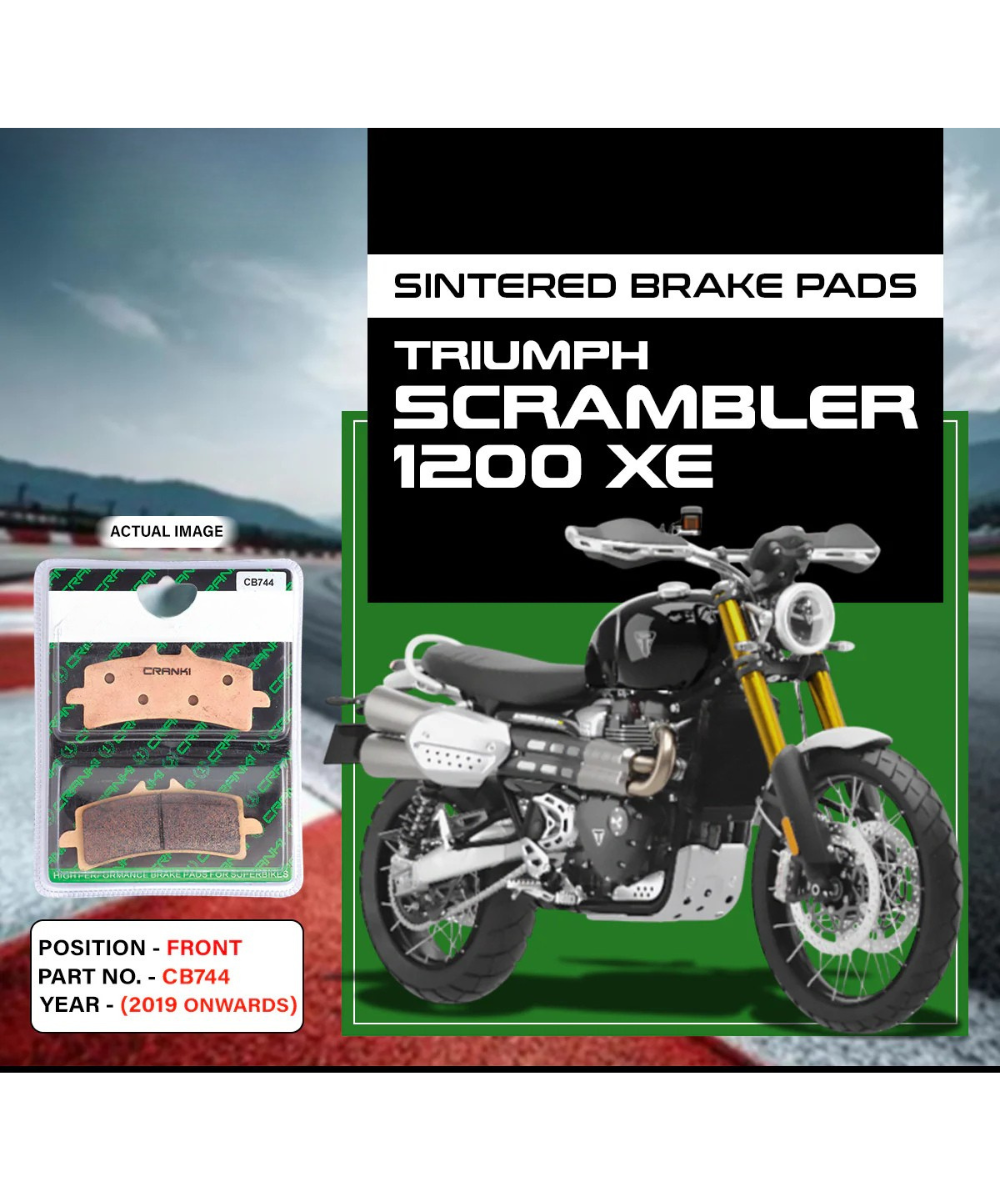 Crank1 Triumph Scrambler 1200 XE (2019 Onwards) Sintered Brake Pads