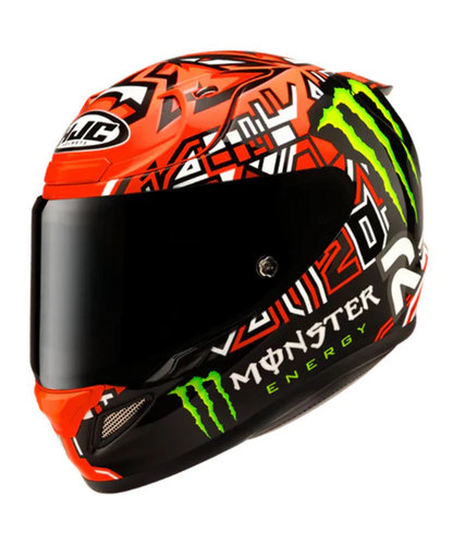 HJC Rpha 12 Quartararo Replica II Carbon Fiber MC1 Helmet (ECE 22.06) - Orange Red