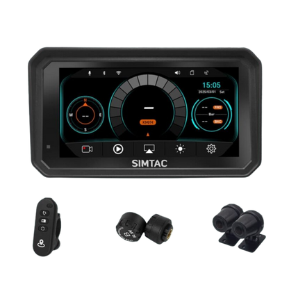 Simtac M8DT Detachable Motorcycle Navigation 6.0 Inch IPS Screen