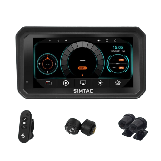 Simtac M8DT Detachable Motorcycle Navigation 6.0 Inch IPS Screen