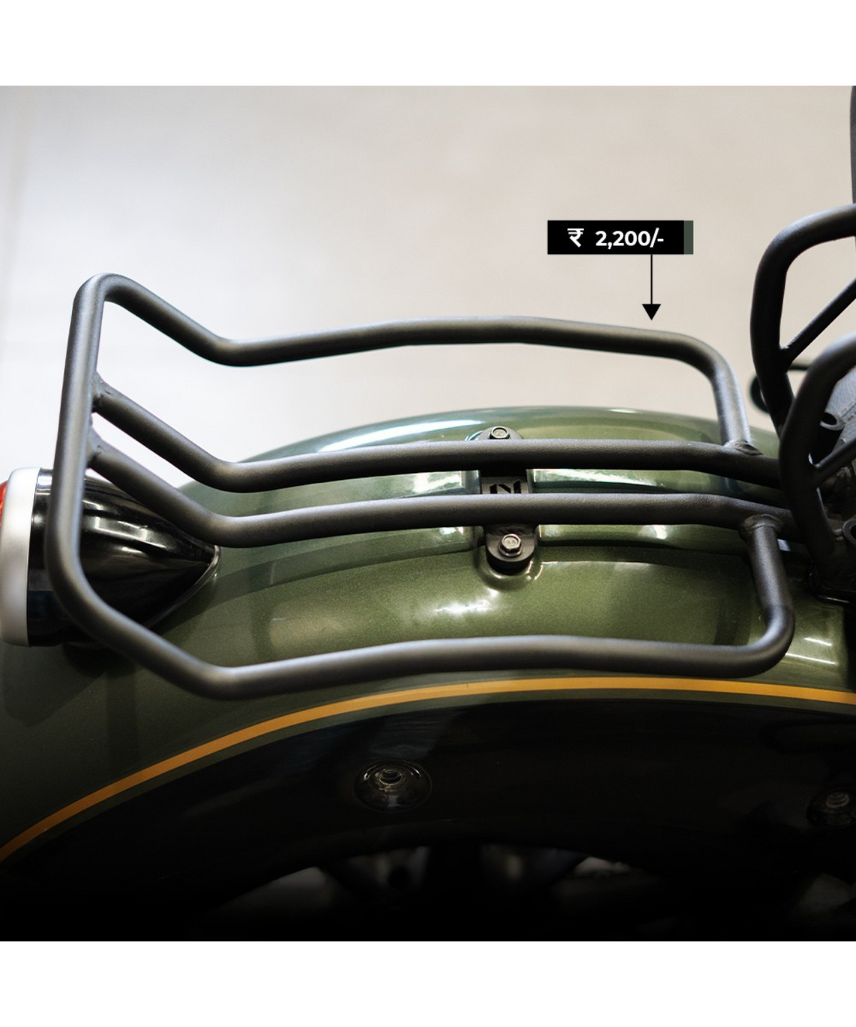 Zana Royal Enfield Super Meteor 650 Luggage Rack Compatible with Backrest - ZI-8308 - Zana