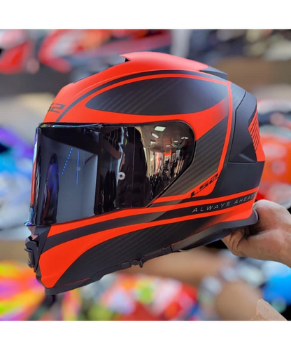 LS2 FF800 Storm II Dodger Helmet - Black Hi-Viz Orange