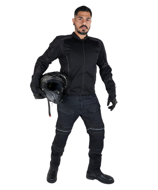 Rollin Denims Outlaw CORE-X Riding Cargo Jeans with Armour - Charcoal Black