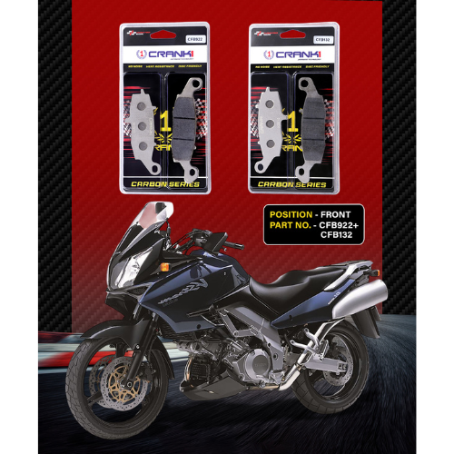 Crank1 Carbon Brake Pads for Suzuki V-Strom 1000 (2002-2010)