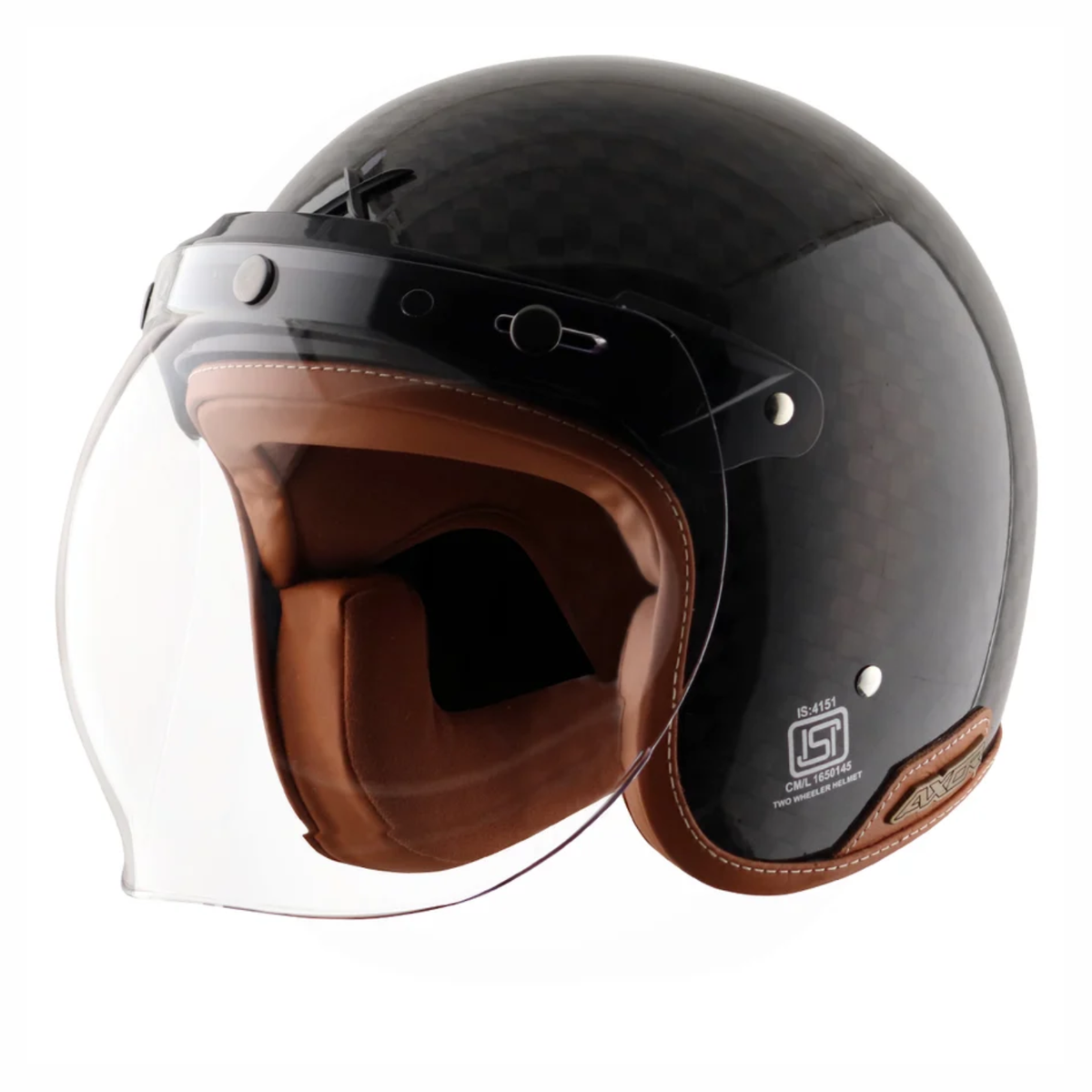 Axor Jet Carbon Big Checks Helmet - Black - AXOR