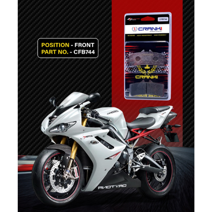 Crank1 Carbon Brake Pads for Triumph Daytona 675R (2011-2017)