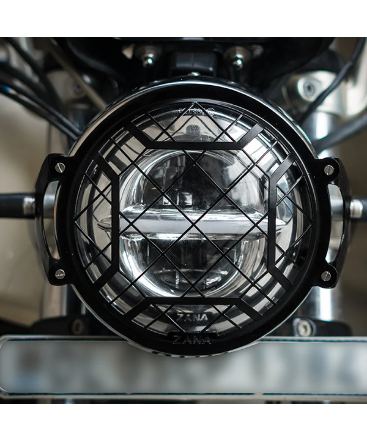 Zana Head Light Grill for GT/ Interceptor 650 Black -T2 - ZI-6047