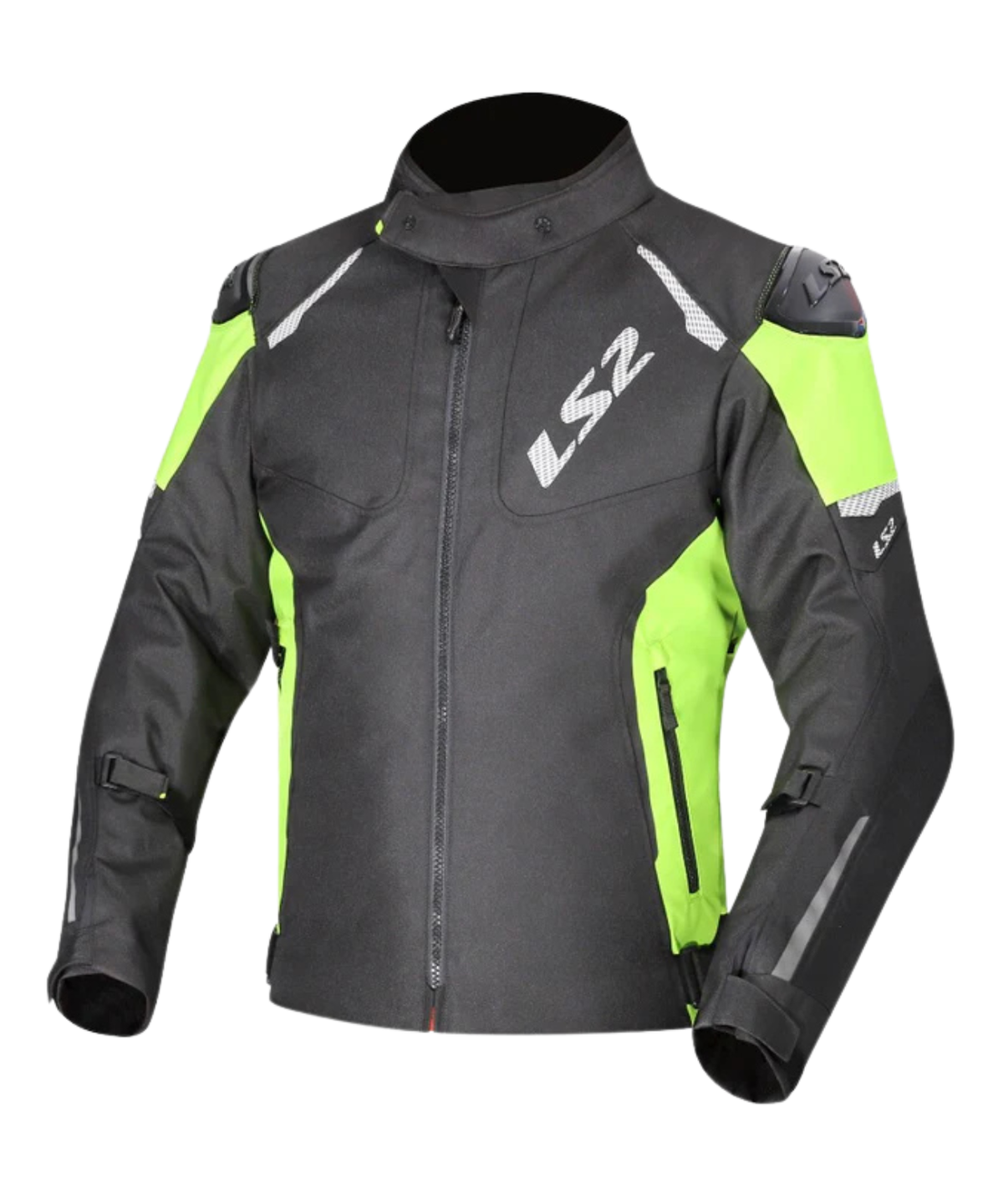 LS2 Zoom Man Riding Jacket - Black Yellow - LS2