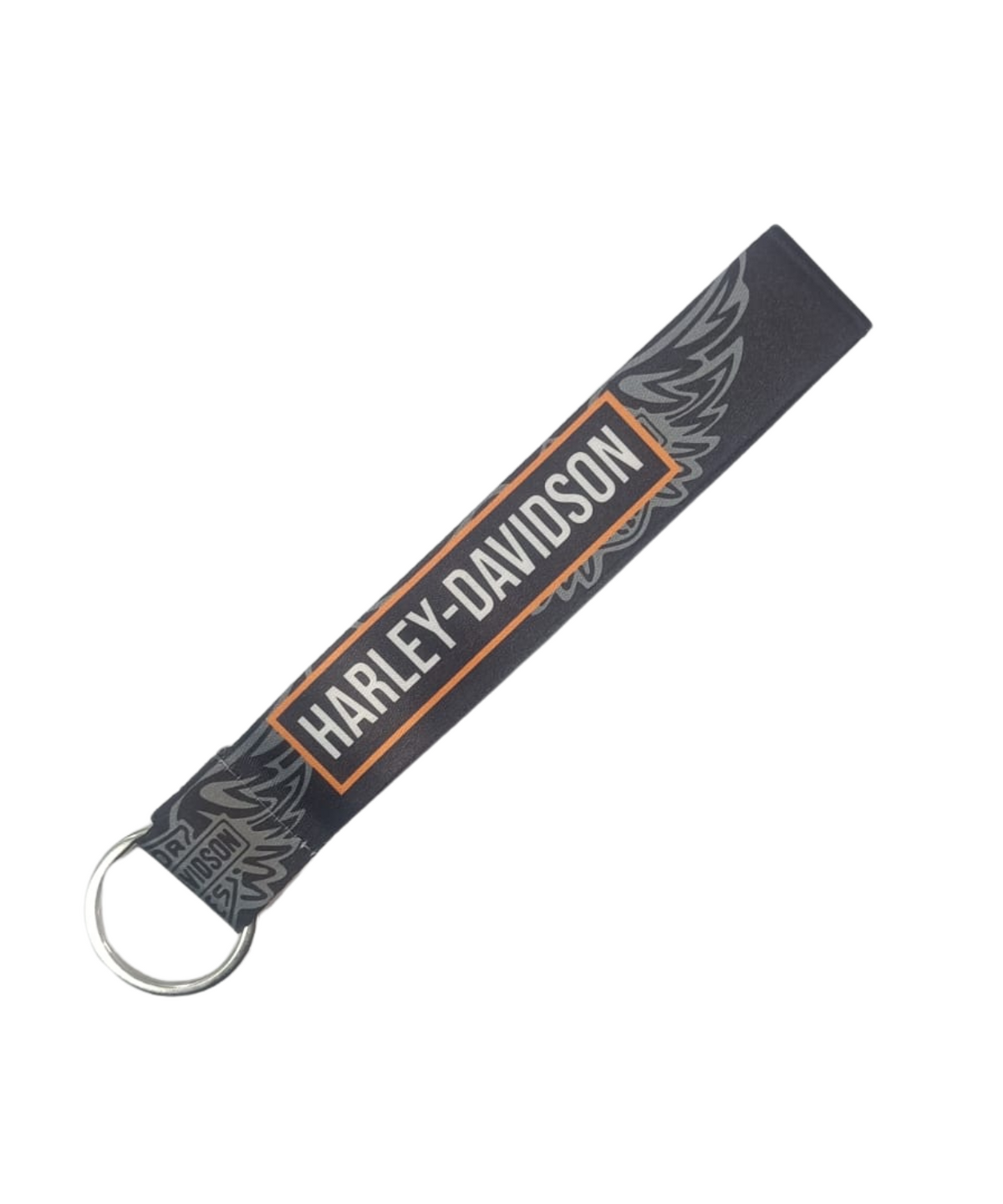 Fast Bend Harley Davidson Live Cage Free Cloth Keychain - Black Grey - Fast Bend