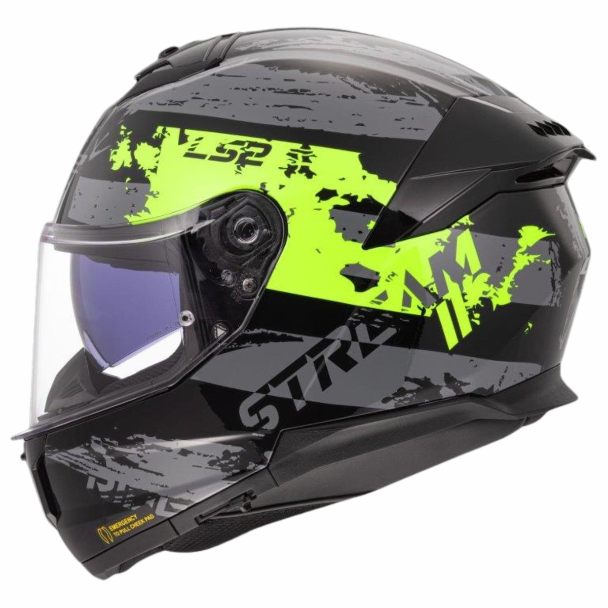 LS2 FF320 Stream II Noisy Helmet - Yellow Black - LS2