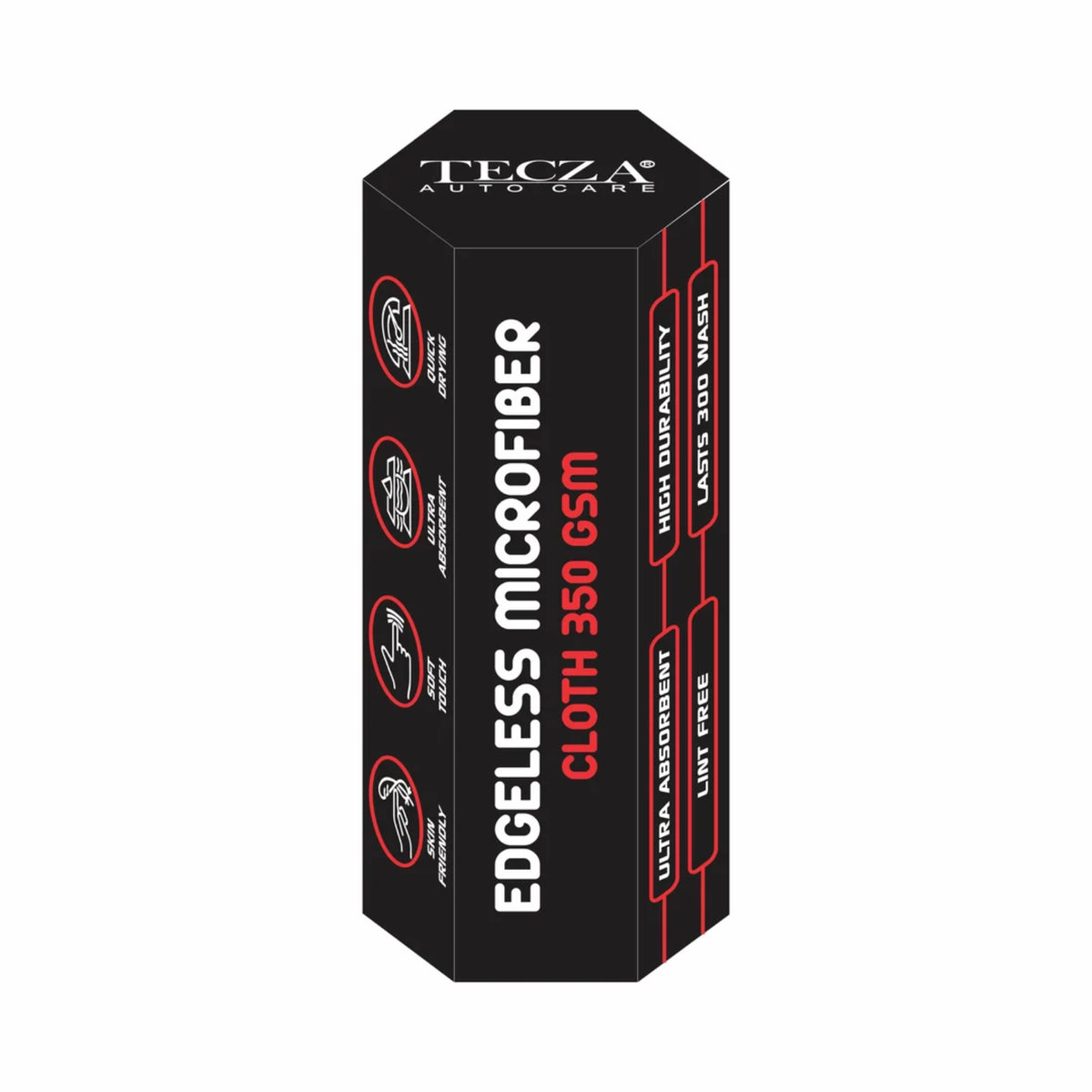 Tecza Micro Fiber Cloth 350 GSM - Grey - Tecza
