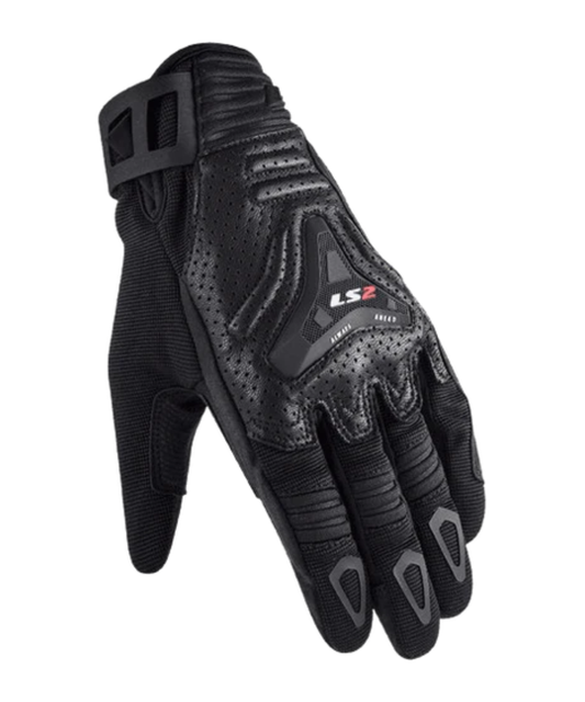 LS2 All Terrain Man Riding Gloves - Black