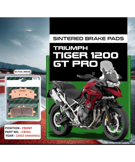 Crank1 Triumph Tiger 1200 GT Pro (2022 Onwards) Sintered Brake Pads