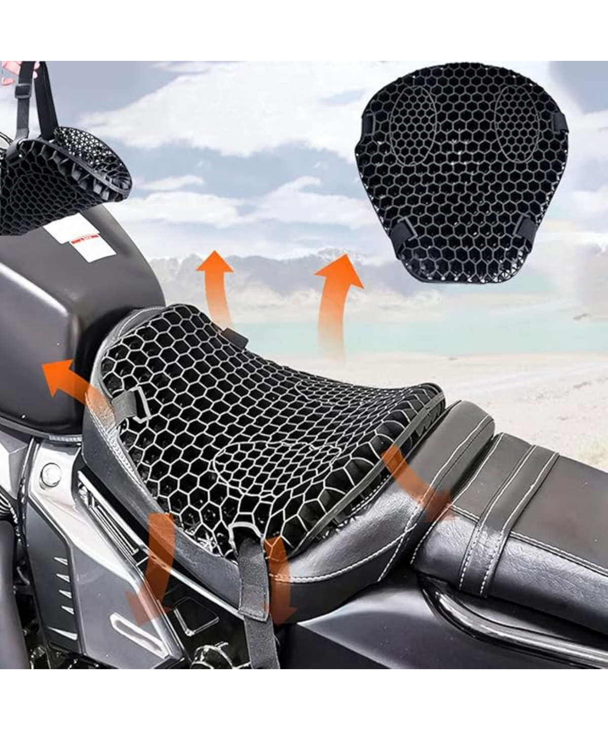 Moto Arch Breathable Honeycomb seat Cushion Beta - Bikester Global