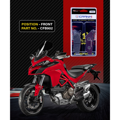 Crank1 Carbon Brake Pads for Ducati Multistrada 1200 (2015-2017)