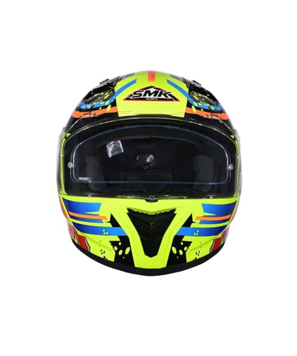 SMK Stellar Graffiti GL437 Yellow Black Helmet - SMK
