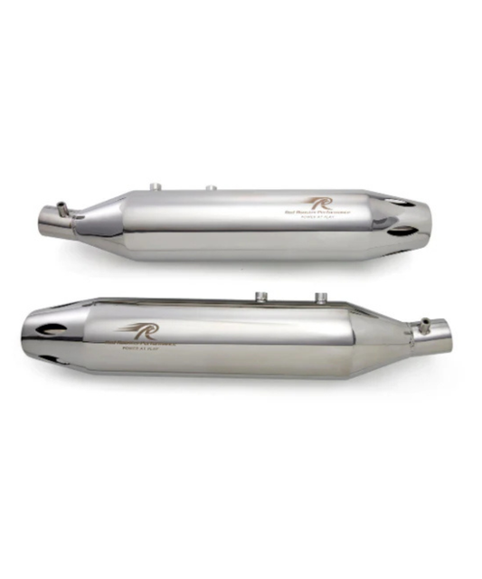 Red Rooster Performance Astral Pro Exhaust for Royal Enfield Super Meteor 650 - Silver Polish