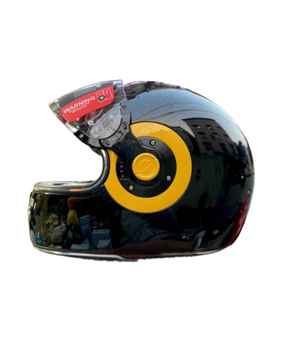 SMK Retro GL240 Black Helmet