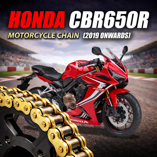 Crank1 Honda CBR 650R (2019 Onwards) 525 Pitch ZVM-X 118L Chain - Gold