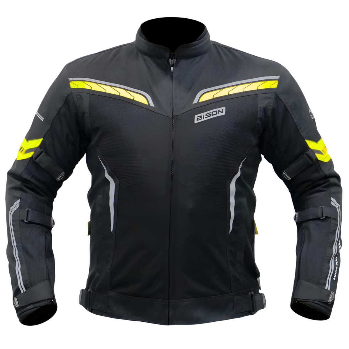 Bison ProGear Clavis Riding Jacket - Black Neon