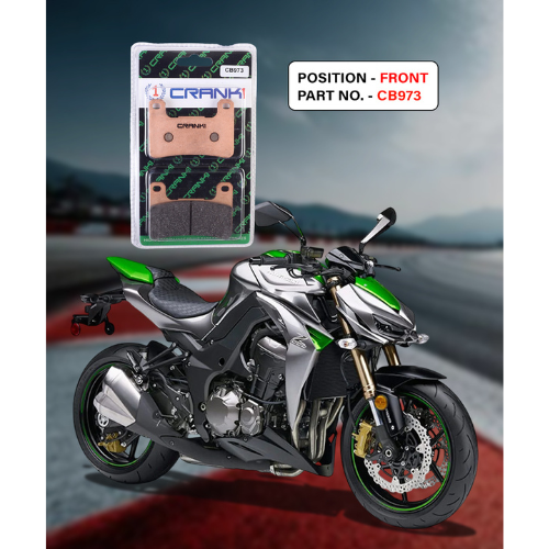 Crank1 Fully Sintered H2 Series Brake Pads for Kawasaki Z1000