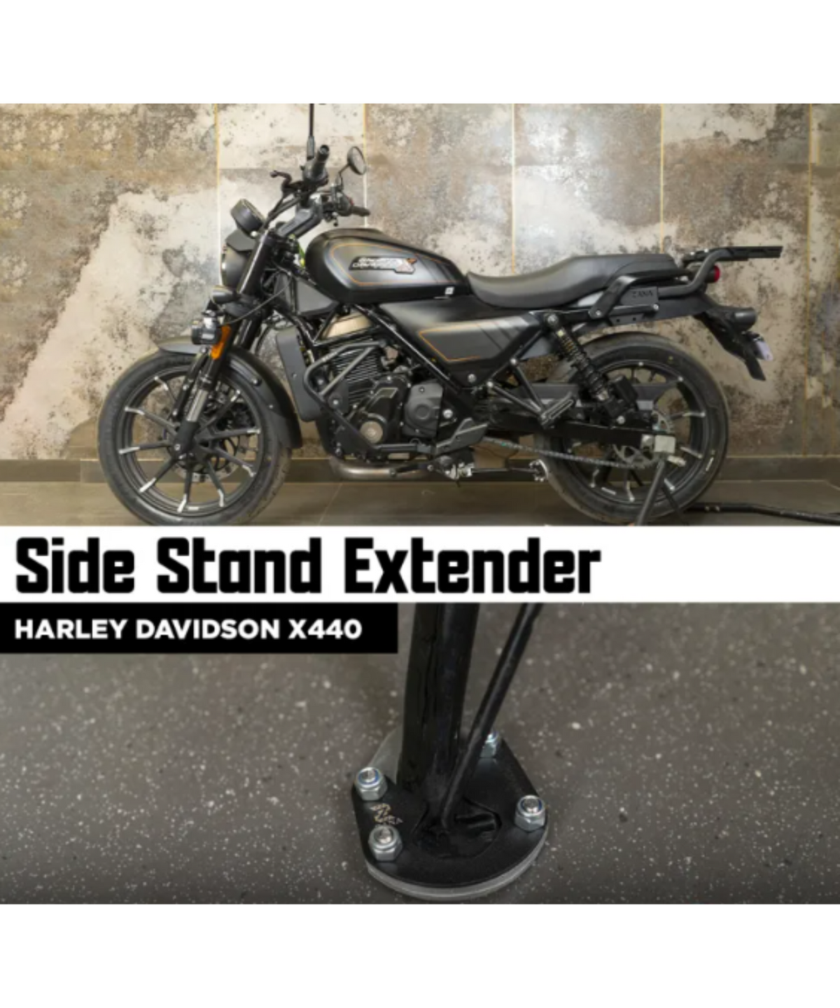 Zana Harley Davidson X440 Side Stand Extender - Small - ZI-8485 - Zana