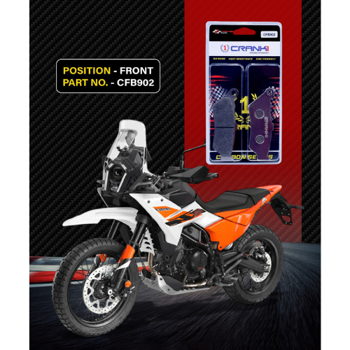 Crank1 Carbon Brake Pads for KTM Adventure 390 (2025 Onwards)