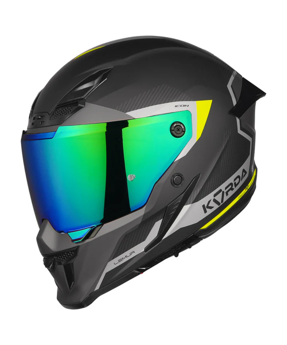 Korda Icon Lemur Helmet - Matt Fluorescent Yellow - Korda
