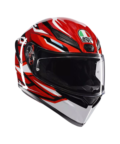 AGV K1 S Lion 035 Helmet - Gloss Black Red White