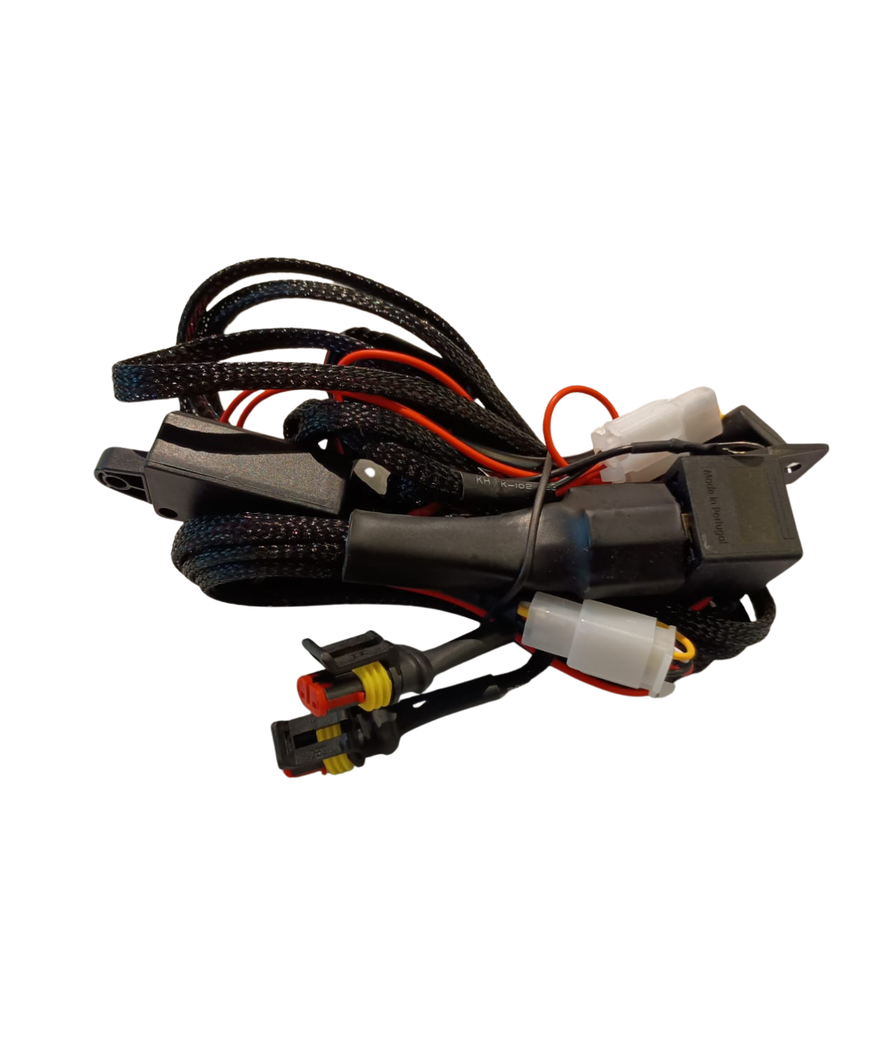 HJG Single Color LED Light Wiring Harness Kit with Flasher - Ready Connector