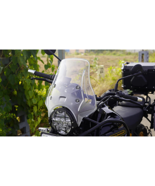 Carbon Racing WANDERER Premium Touring Windshield for Himalayan 450 – Clear